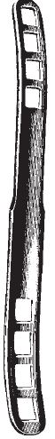 49107-19: Brünings Tongue depressor, width 14 en 18 mm, 19 cm long