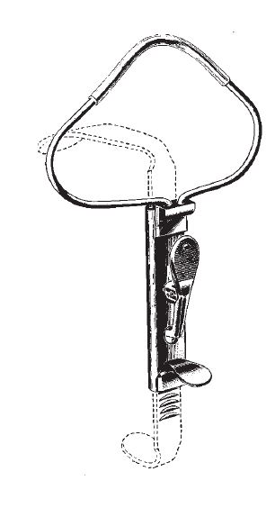 49320-00 : McIvor  Mouth gag, complete, without ether tube