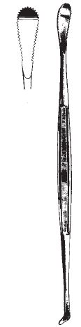 51135-01 : Henke Tonsil dissector and separator, 23 cm long, 12 mm wide
