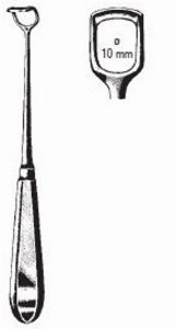 47620-01 : Beckmann Adenoid curette, standard model, fig. 1, 22 cm long, width of blade 10 mm