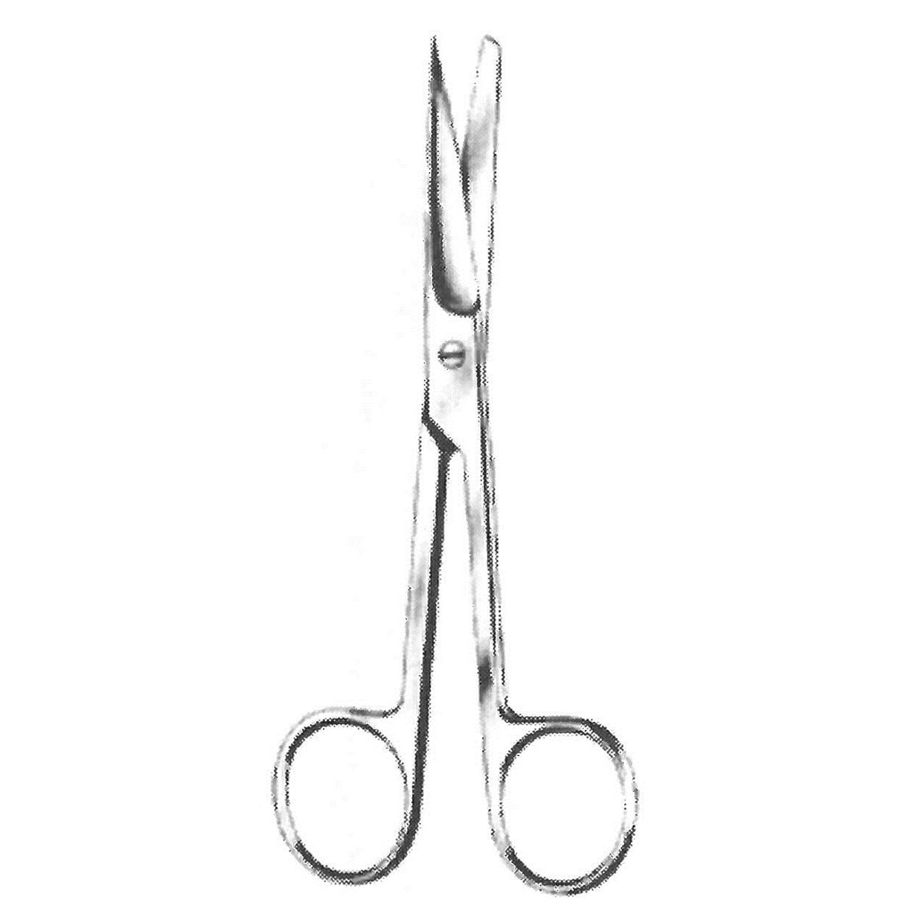 09110-14 : Operating scissors, sharp/blunt, straight, 14.5 cm long