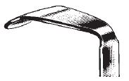 49320-02 : McIvor Tongue blade, fig. 2,  22 x 85 mm, without ether tube