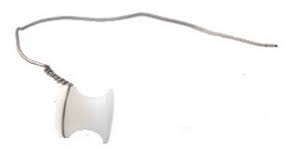 104115F-50 : Shepard Aérateur transtympanique, en teflon, diamètre intérieur 1.15 mm, avec fil, bleu (10 pièces)