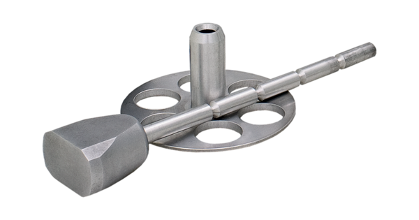 11400-50 : Middle Ear Implant, Titanium, total with fixed foot and removable head, grey, 7.5 x 0.3 mm
