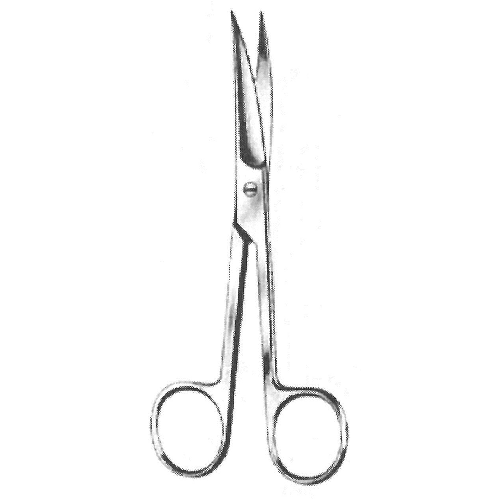 09121-11 : Operating scissors, sharp/sharp, curved, 11.5 cm long