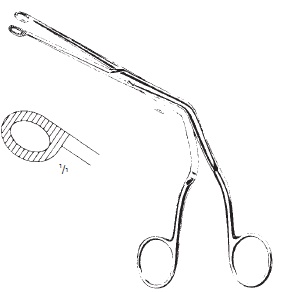 05190-25 : Magill Catheter introducting forceps, adult size, 25 cm long