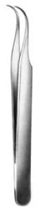 11407-07 : Pince pour joaillier, n° 7 - courbe, 12 cm de long
