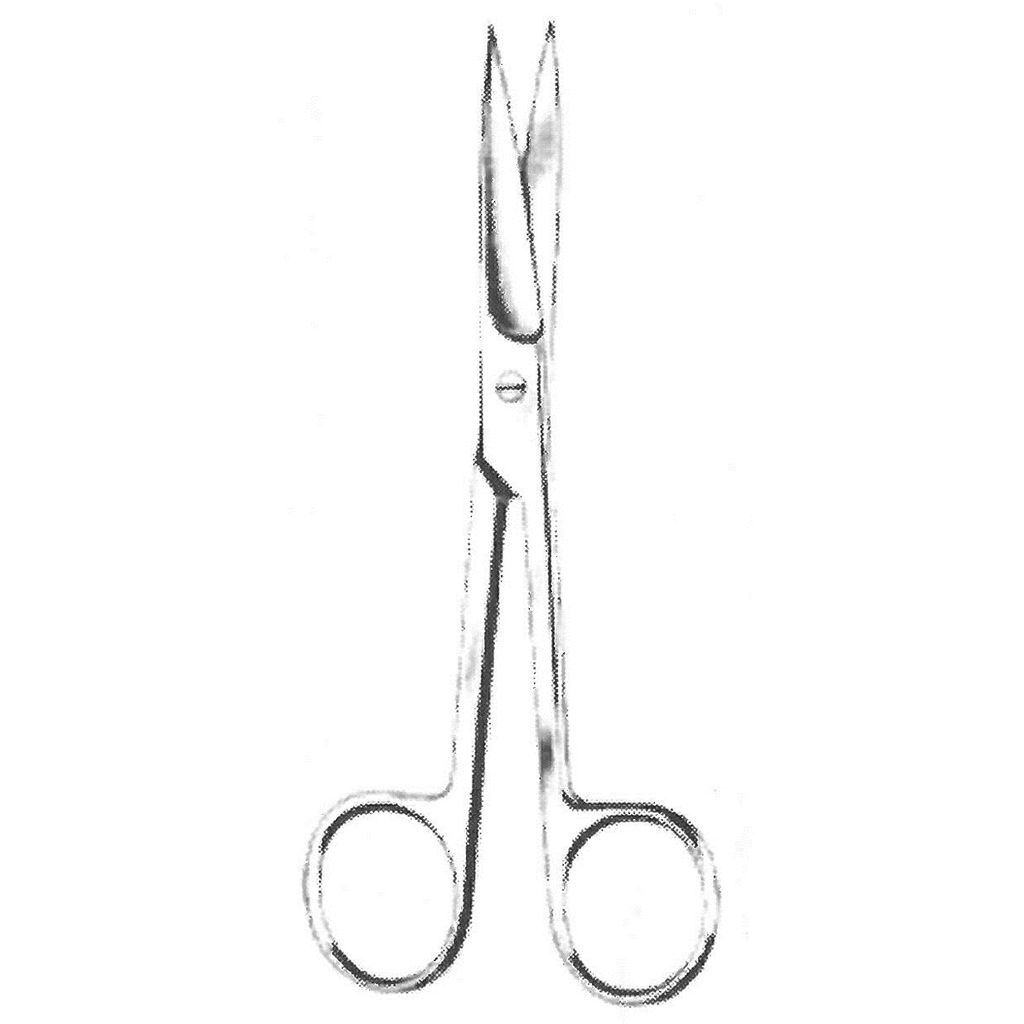 09120-15 : Operating scissors, sharp/sharp, straight, 15.5 cm long
