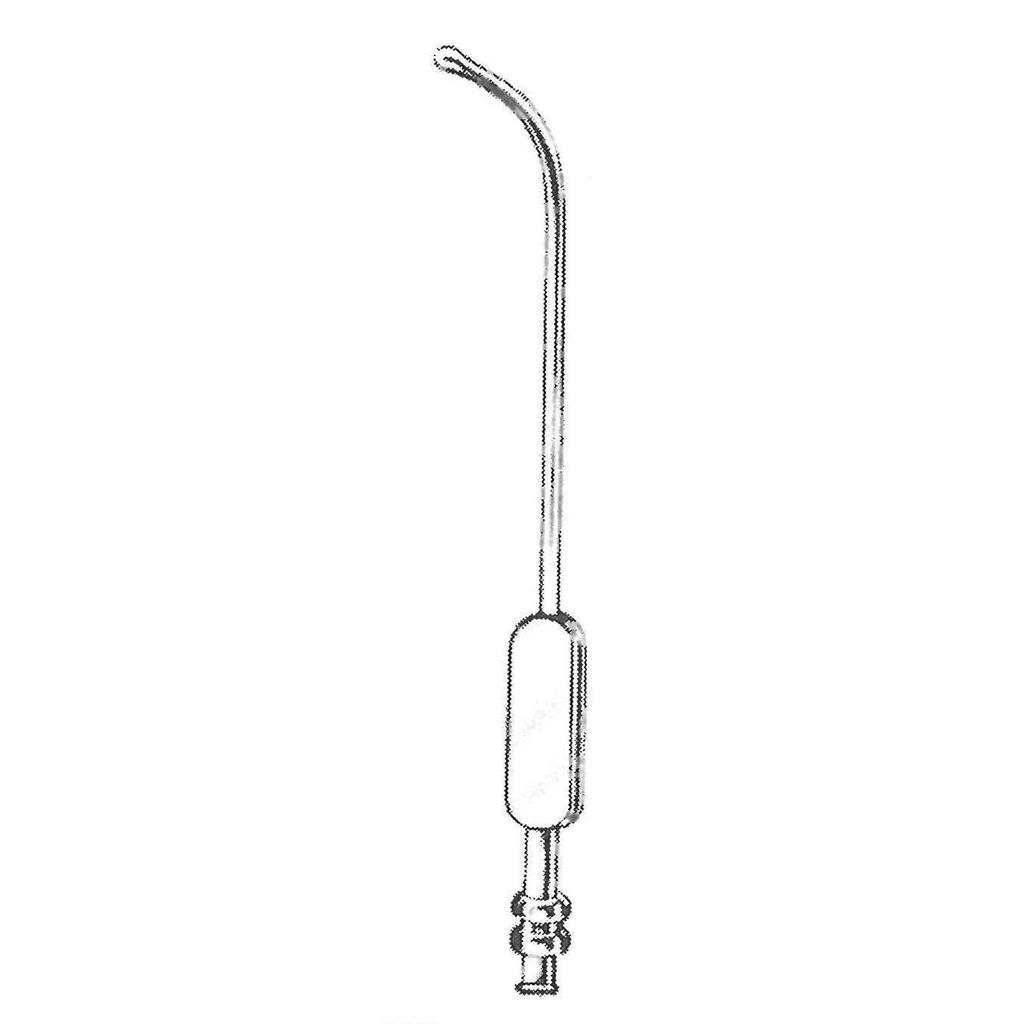 47332-30 : Eicken (Killian) Spoelkateter, lange buiging, diameter 3.0 mm, 14.5 cm lang, met Luer kegel