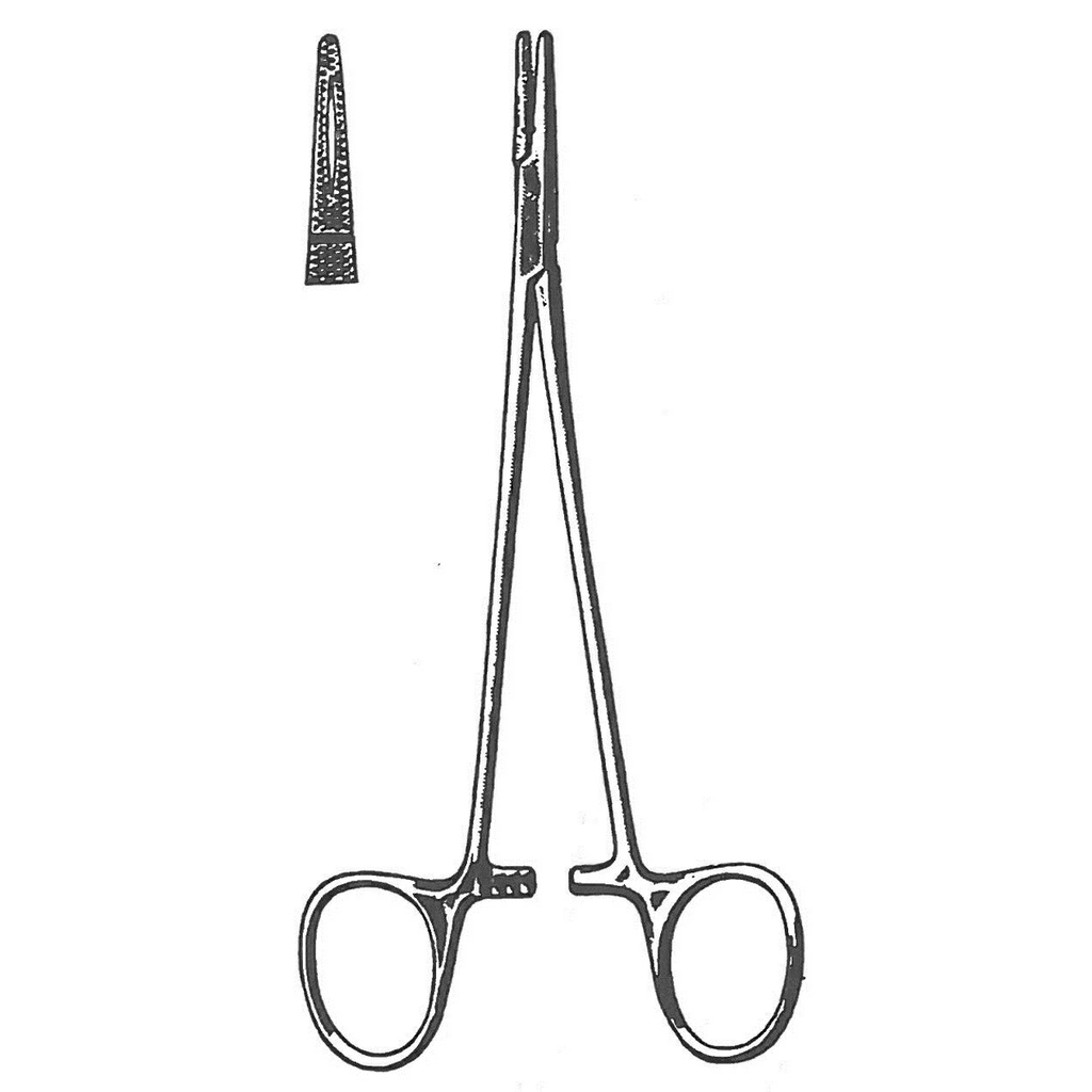 25160-15 : Crile-Wood Needle holder, slank model, 15 cm lang