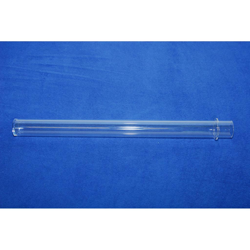ADI 010036 : Tube plexiglas, diamètre 38/32 mm, longueur 460 mm, avec collerette, sans fond