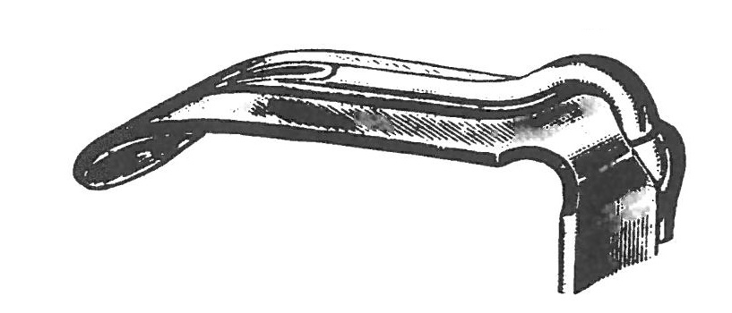 49310-04 : Davis-Boyle Tongue depressor, alone, fig. 2, 22 x 60 mm, with ether tube