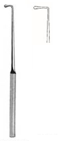 45192-01 : Wagener Ear hook, probe-ended, 14 cm long, large, 4 mm