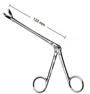 47223-04 : Weil-Blakesley Nasal forceps, cutting, straight, fig. 1, 4.5 mm wide, length of shaft 12 cm, for ethmoid bone