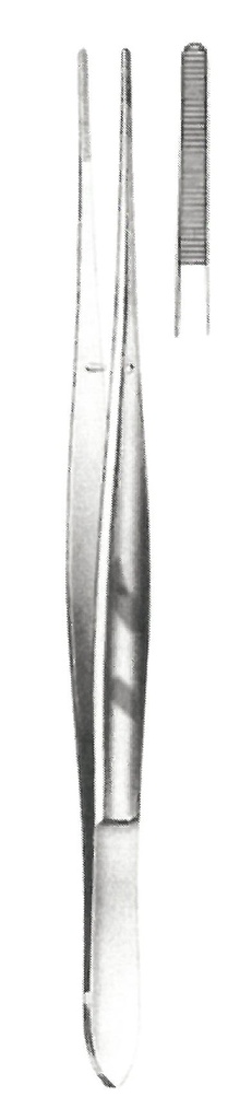 11220-17 : Cushing Anatomical forceps, 17 cm long, straight