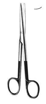 Mayo-Stille Supercut Scissors, curved, 15 cm long, serrated blades