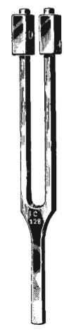 45070-01 : Hartmann Tuning fork, with mute, C, 128