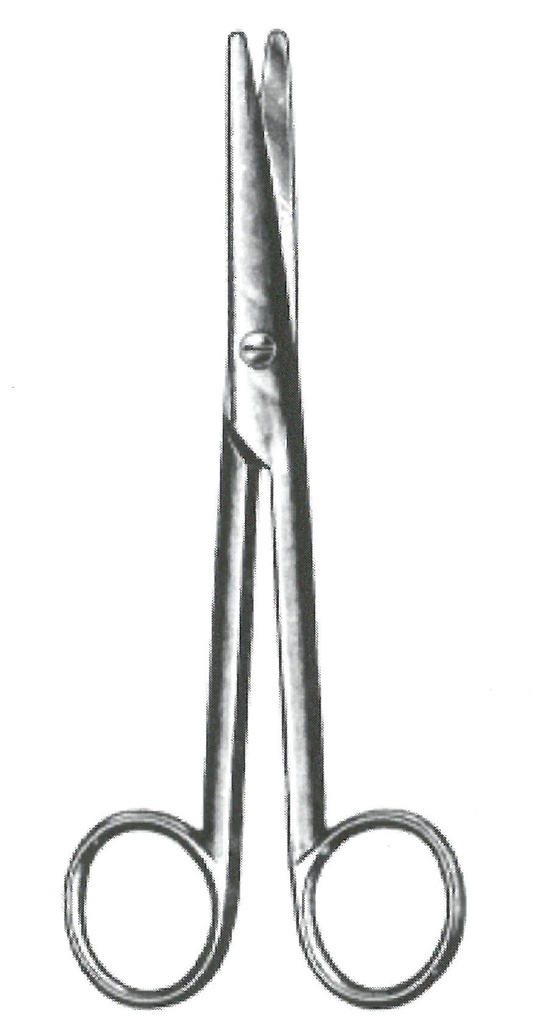 09170-17 : Mayo-Stille Operating and dissecting scissors, straight, 17 cm long