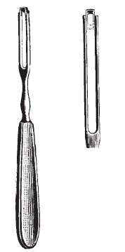 47390-03 : Ballenger Swivel knife, straight, 19 cm long, blade 3 mm wide