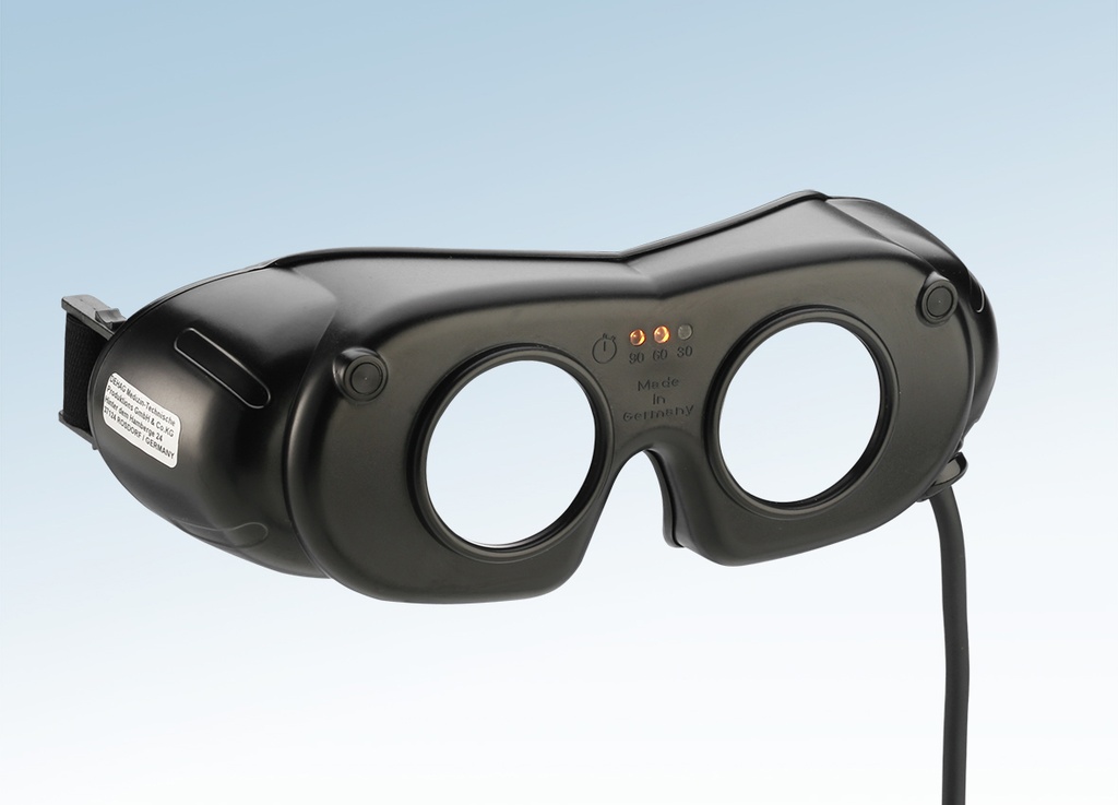 Frenzel Nystagmus spectacle with fixed lenses