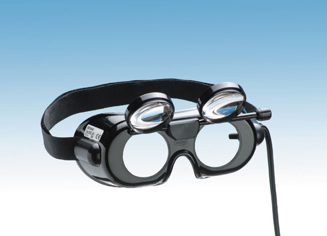 Frenzel Spectacle with hinged lenses