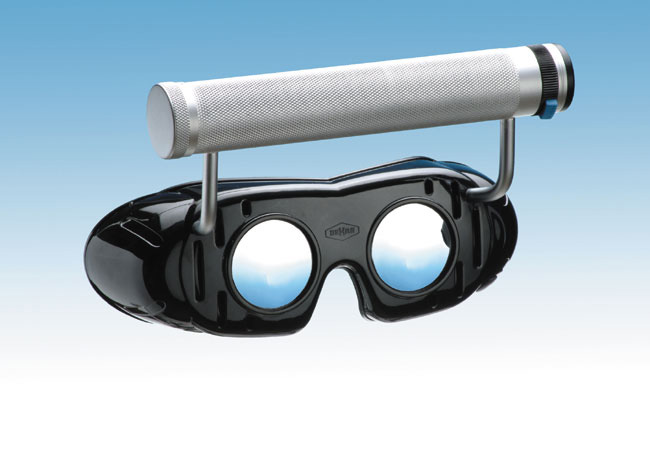 Frenzel Nystagmus spectacle with battery hold and fixe glasses