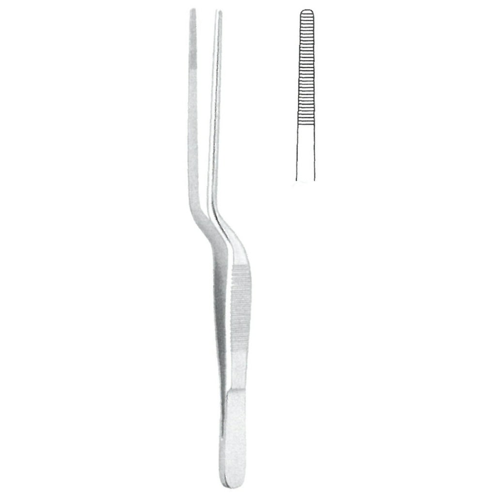 45206-16 : Gruenwald (Jansen) Bayonet tissue forceps, 16 cm long