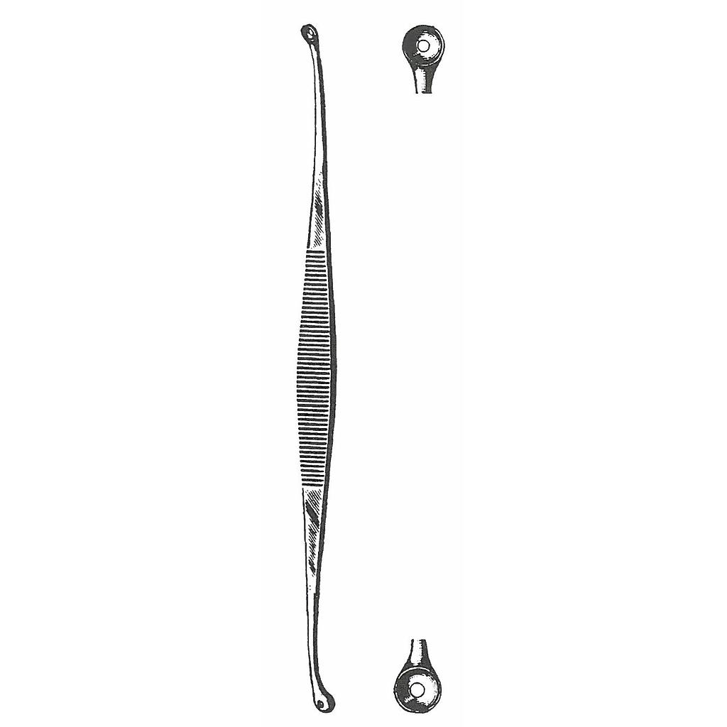 75115-14 : Unna Comedone extractor, double-ended, 14 cm long