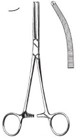13321-13 : Rochester-Ochsner Artery forceps, curved, 13 cm long, standard pattern, 1 x 2 teeth