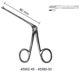 45370-50 : Greven Micro ear forceps, straight