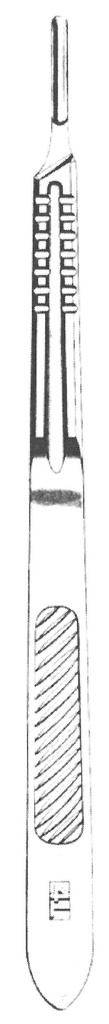 07104-00: Scalpel handle no. 4 - standaard