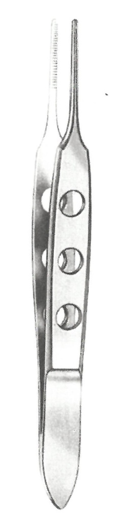 43942-08 : Bischop-Harman Iris forceps, straight, 8.5 cm long, 0.8 mm
