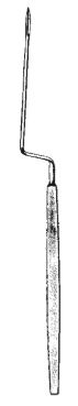 45164-17 : Sexton Tympanum knife, bayonet curved, 17 cm long