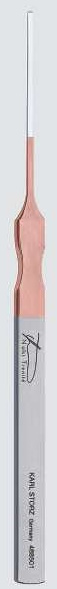S488502-09 : Micro-osteotome, straight, double-edged, width 2.5 mm, 18 cm long