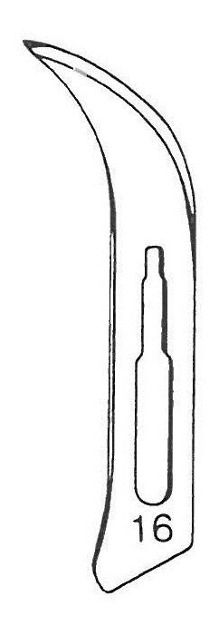 Scalpel blades, sterile, box of 100 fig. 16