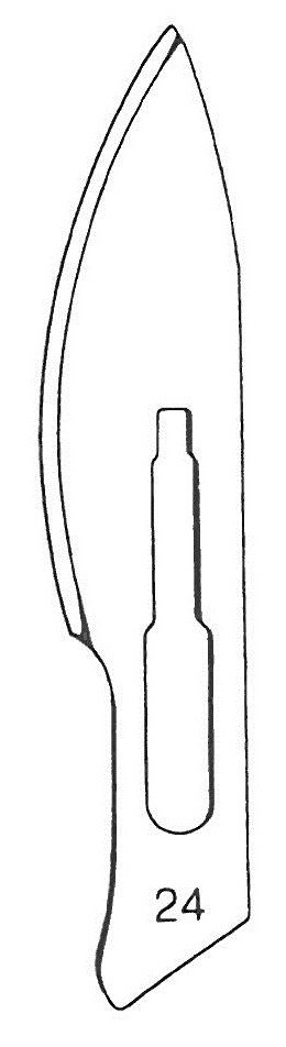 Scalpel blades, sterile, box of 100 fig. 25