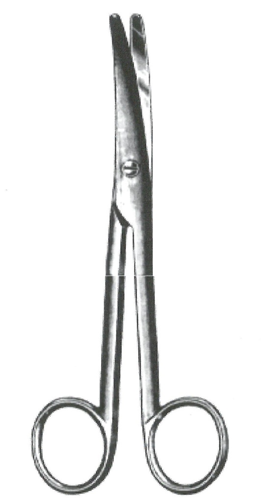09171-21 : Mayo-Stille Scissors, curved, 21 cm long