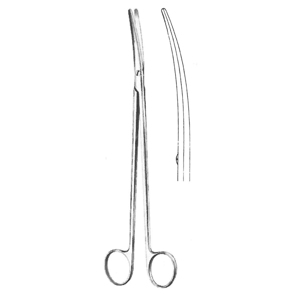 09283-25 : Metzenbaum Fino Dissecting scissors, curved, 25 cm long, delicate pattern