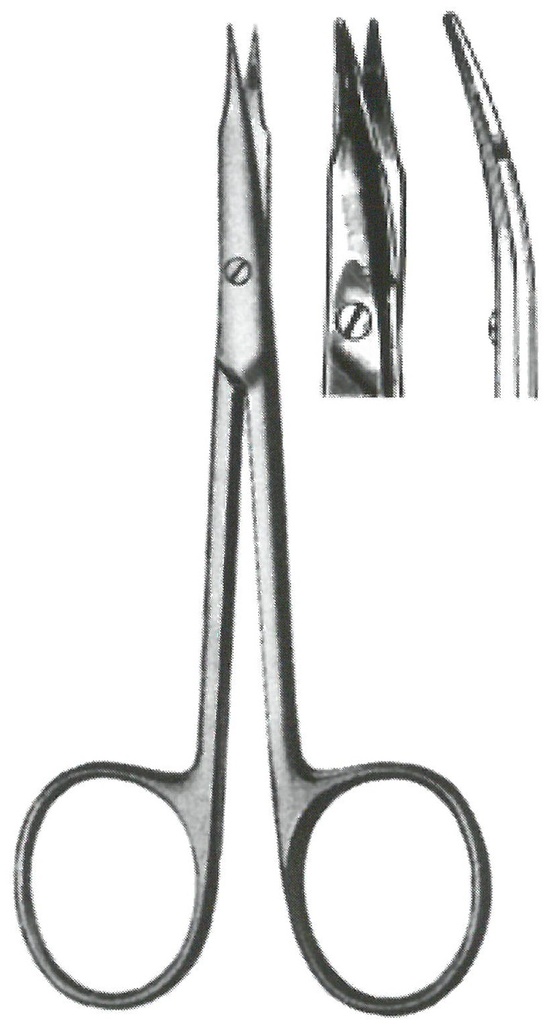09363-11 : Stevens Tenotomy scissors, blunt points, curved, 11 cm long