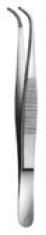 11103-14 : Dressing forceps, standard, curved, 14.5 cm long