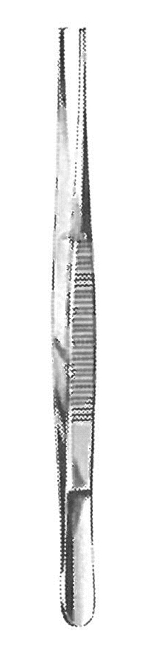 11126-18 : Potts-Smith Forceps, 1 x 2 teeth, 18 cm long, delicate pattern