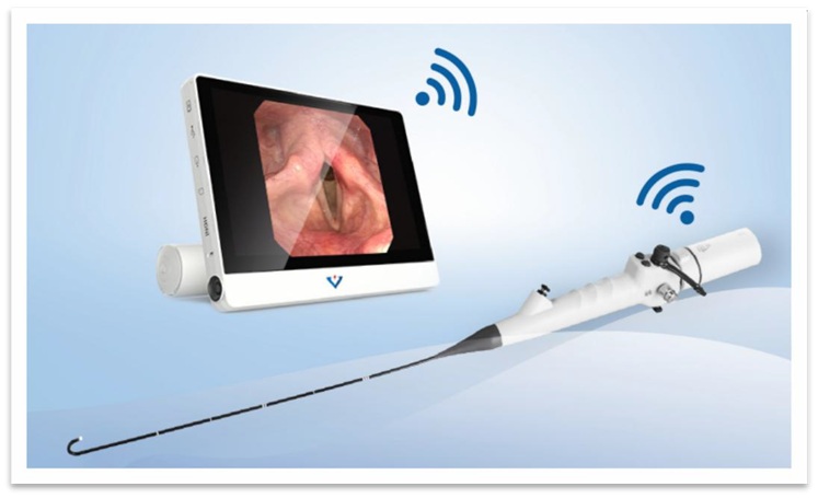 EF28 : Rhinolaryngoscope, 2.8 mm, without working channel, working length 360 mm