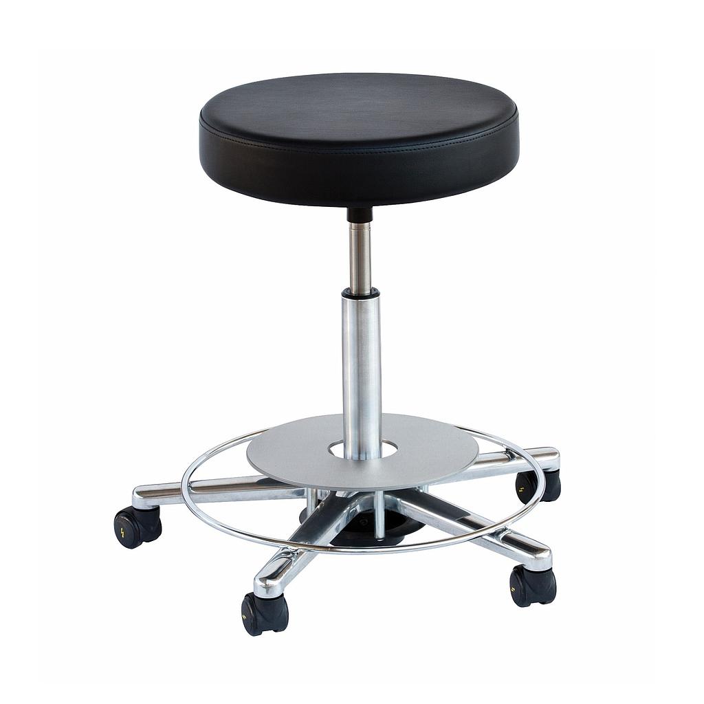 41053-10 : Working stool for operating theatre, with foot control, height adjustment between 51 and 71 cm, without backrest
