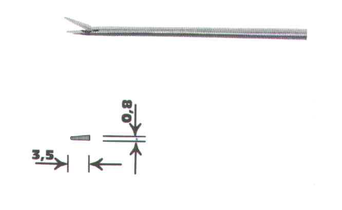 5113408-03 : Hartmann Ear micro-forceps, 0.8 x 3.5 mm
