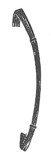 [00014331] 47355-03: Nasal snare wire, cut and pre-shaped,  unsoldered, 0.3 mm, package of 12 pieces