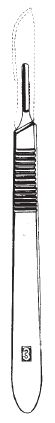 [00014407] 07103-00: Scalpel handle, no. 3 - standard