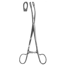 [00014478] 51209-20 : Blohmke Seizing forceps for tonsil, curved, 21 cm long
