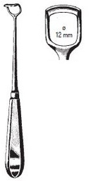 [00014487] 47620-02 : Beckmann Couteau à végétations adénoïdes, modèle standard, fig. 2, 22 cm de long, largeur de lame 12 mm