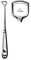 [00014490] 47620-05 : Beckmann Adenoid curette, standard model, fig. 5, 22 cm long, width of blade 19 mm
