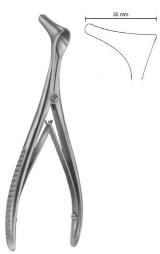 [00014493] 47103-03: Hartmann Nasal speculum, 15 cm long, fig. 3 - large